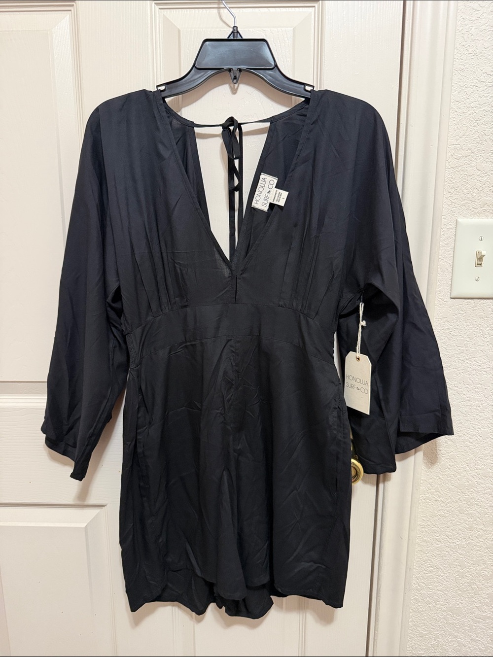 Honolua Surf Co. Women's Black Hi-Kulana Romper